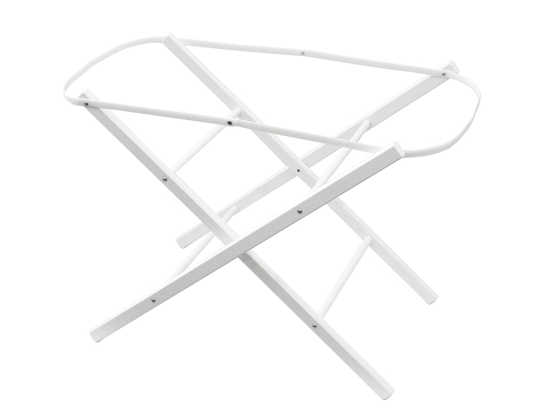 Shnuggle Moses Basket Folding Stand – White