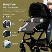 BlinkyWarm 5-in-1 All-Season Buggy Footmuff and Raincover