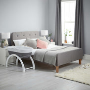 Shnuggle Dreami Moses Basket & Stand — Slate Grey Base
