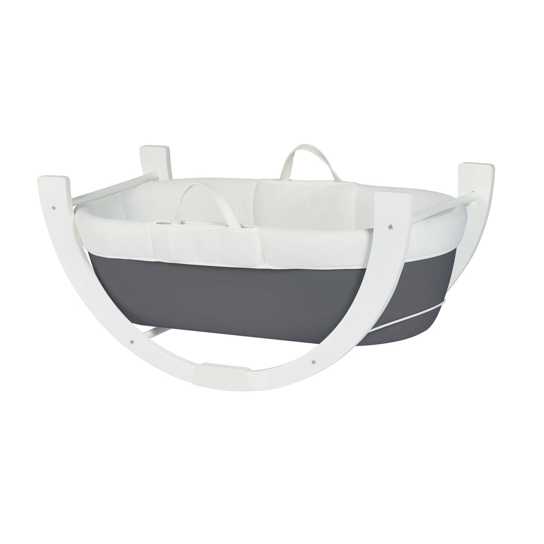 Shnuggle Dreami Moses Basket & Stand — Slate Grey Base