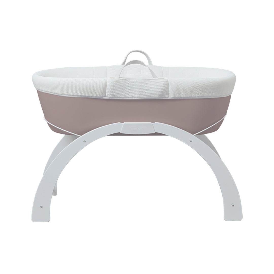 Shnuggle Dreami Moses Basket & Stand — Taupe Base