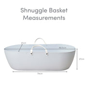Shnuggle Classic Moses Basket — Pure White