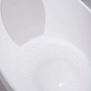 Shnuggle Toddler Bath — White with Grey Backrest