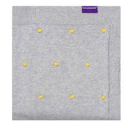 Clevamama Knitted Pom Pom Baby Blanket