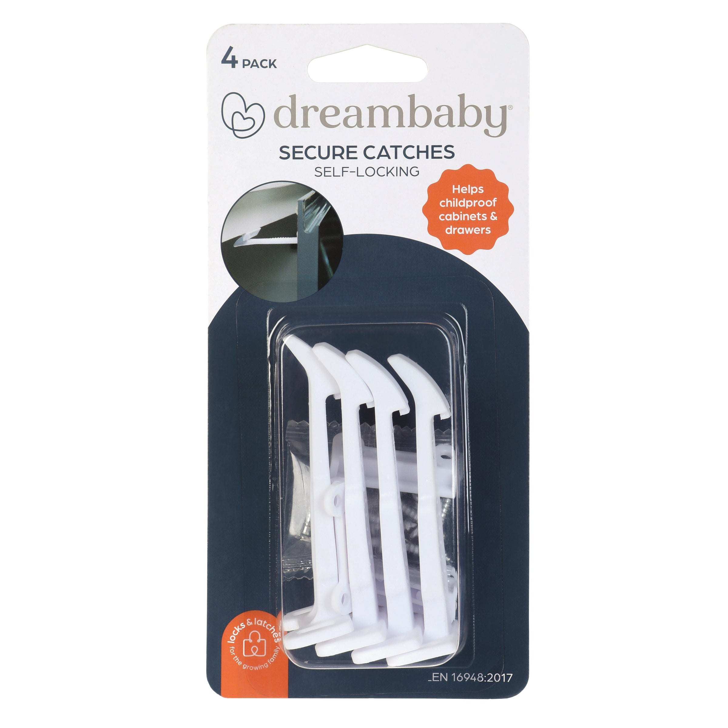 Dreambaby Secure Catches 4 Pack