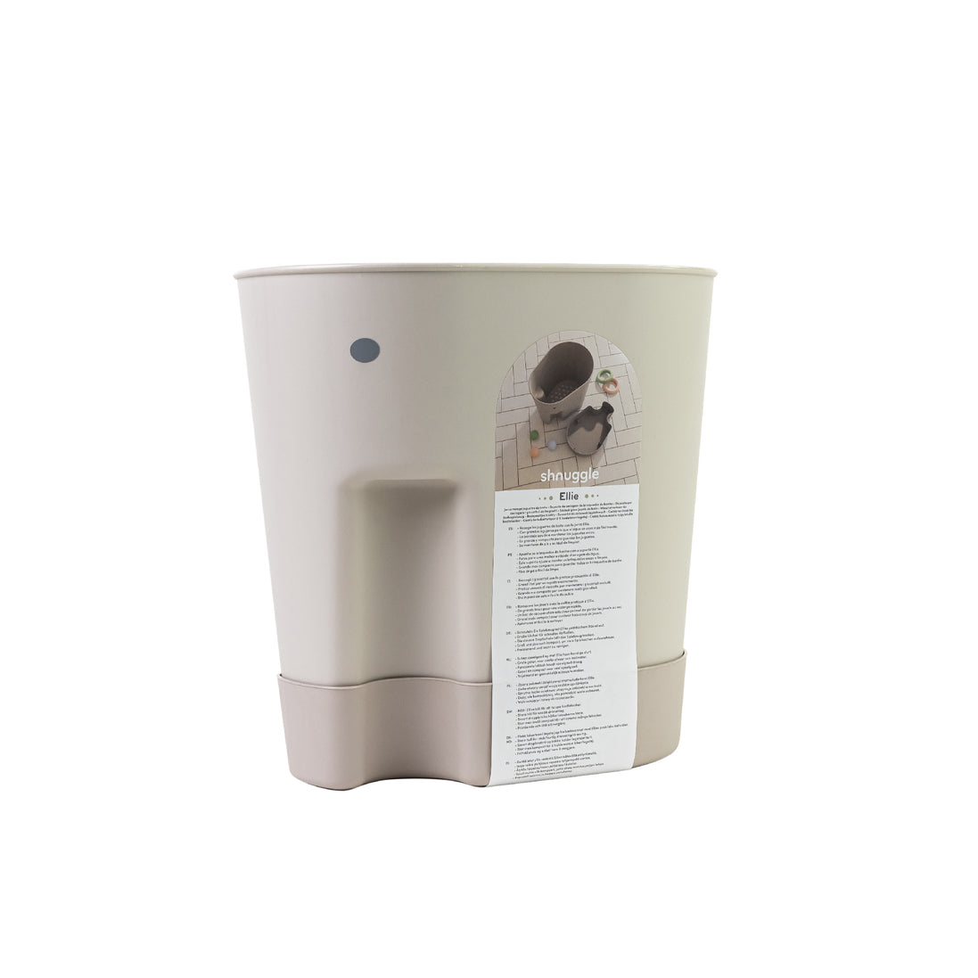 Shnuggle Ellie Bath Toy Drying Caddy — Taupe