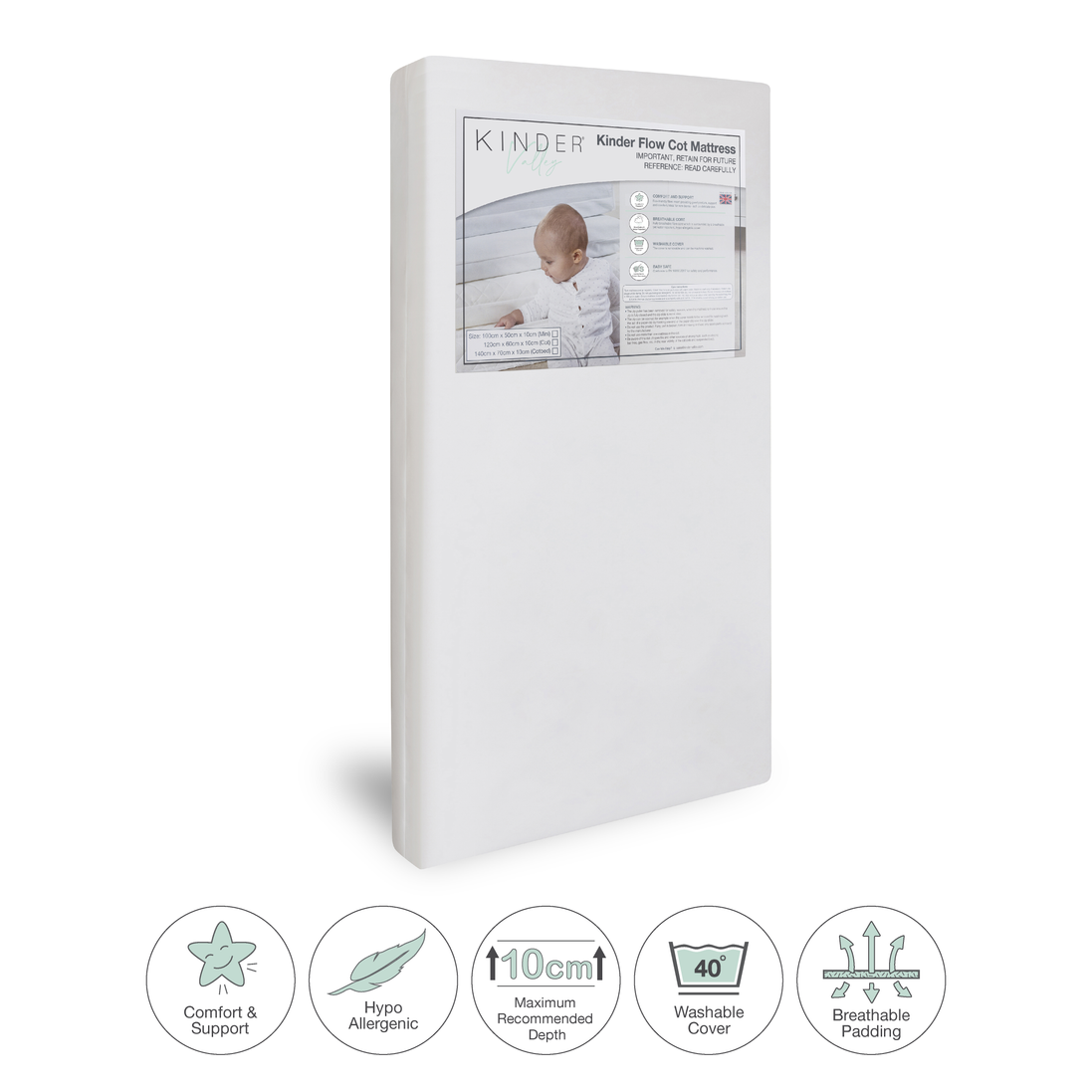 Kinder Valley Kinder Flow Cot Mattress — 120 x 60cm