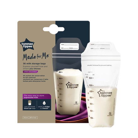 Tommee Tippee Closer to Nature Breast Milk Storage Bags — 36 Pack