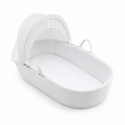 Shnuggle Classic Moses Basket — Pure White