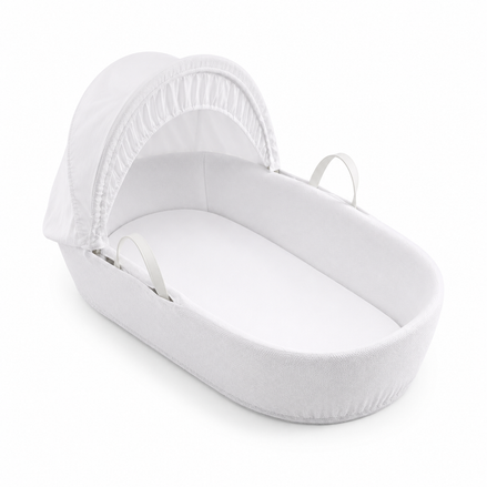 Shnuggle Classic Moses Basket — Pure White