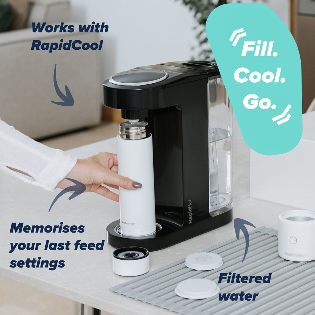 Nuby RapidHot Formula Preparation Machine — Black