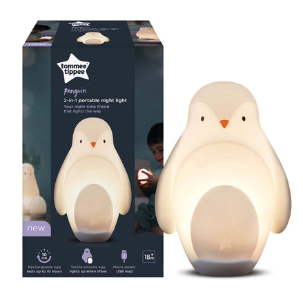 Tommee Tippee 2-in-1 Portable Penguin Night Light