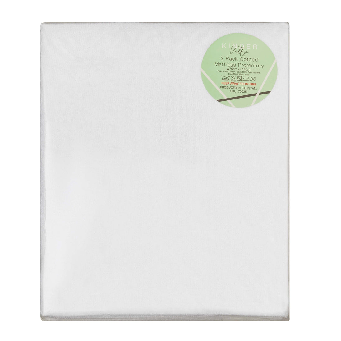 Kinder Valley Cot Bed Mattress Protector — 70 x 140cm