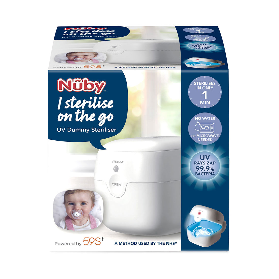 Nuby UV Sterilising Soother Pod