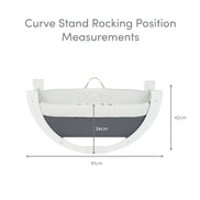 Shnuggle Curve Moses Basket Stand — White