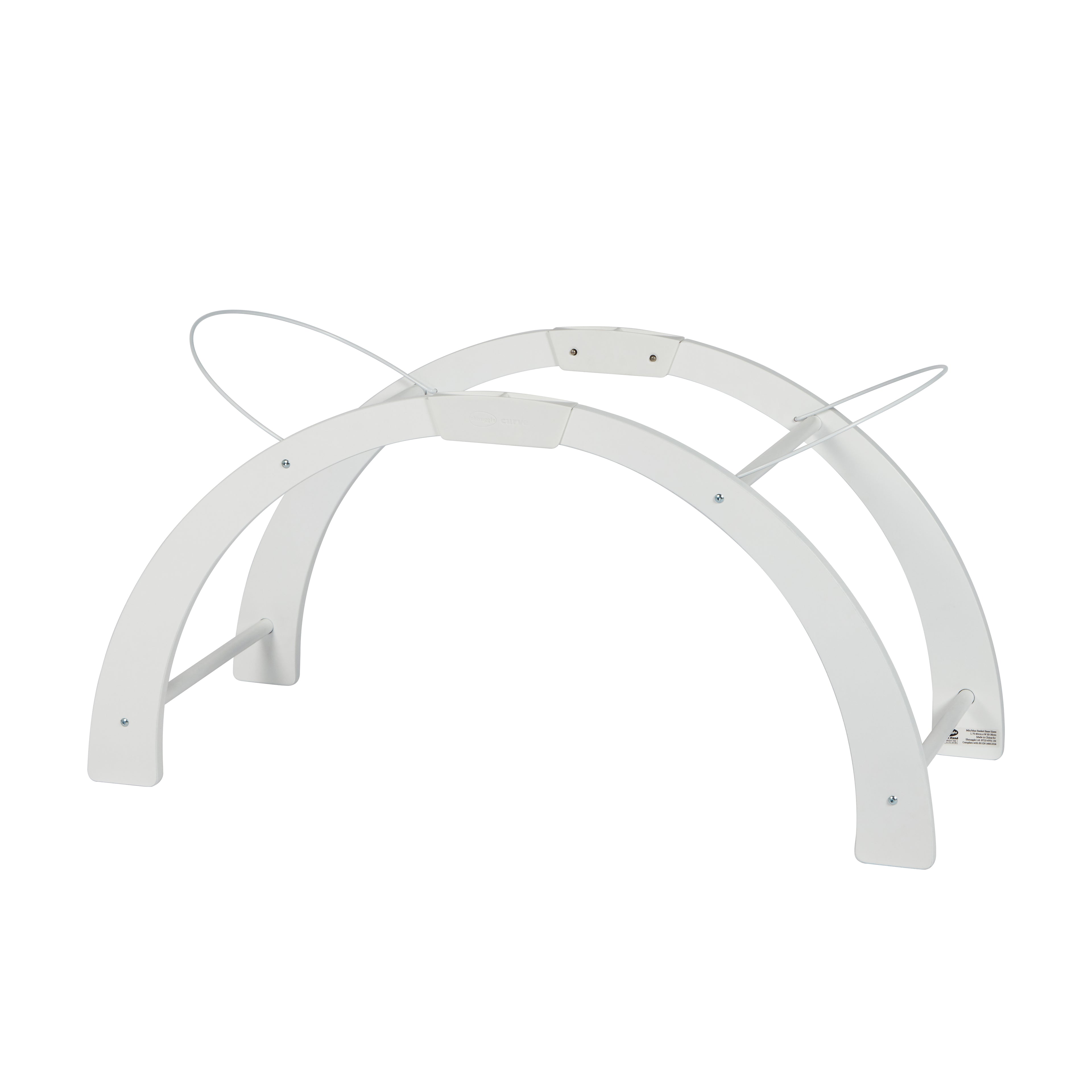 Shnuggle Moses Basket Stand Curve White