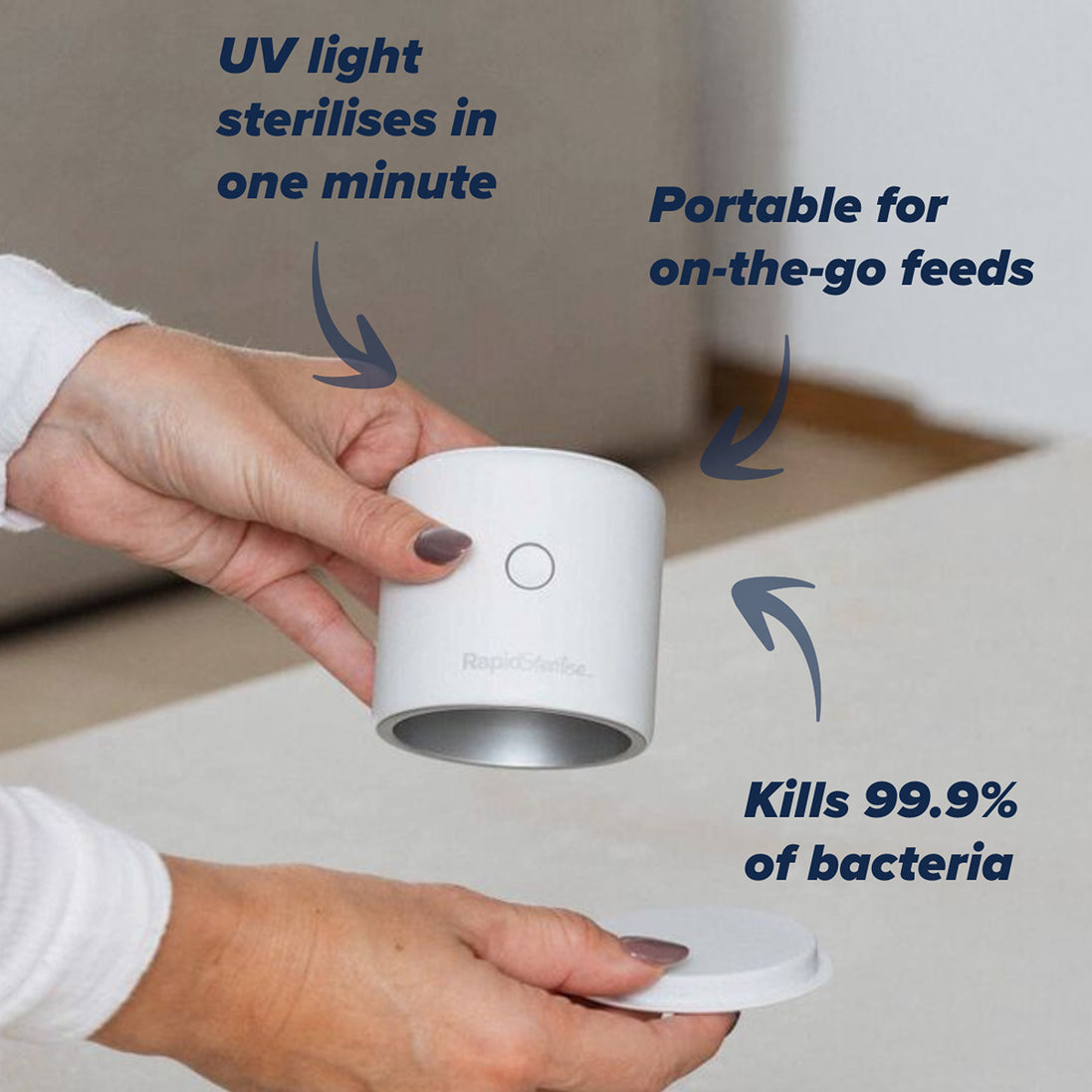 Nuby RapidSterilise+ Baby Bottle Maker Steriliser — White